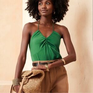 Banana Republic Green Halter Top XXS